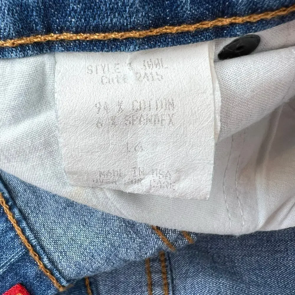 NYDJ Stretch Jeans Straight Leg in Blue Women's Size 16
